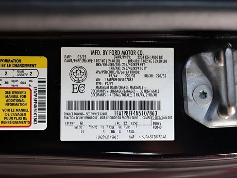 Used 2022 Ford Mustang GT Premium w/ GT Performance Package image 74