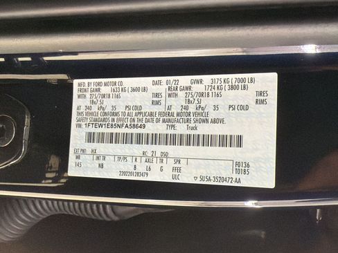 Certified 2022 Ford F150 Tremor w/ Equipment Group 402A High AWD/4WD image 18