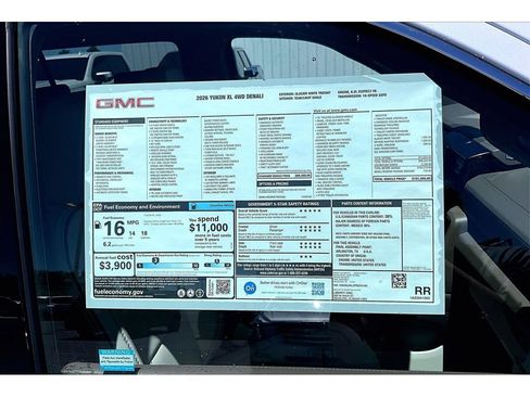 New 2026 GMC Yukon XL Denali w/ Denali Reserve Package AWD/4WD image 12