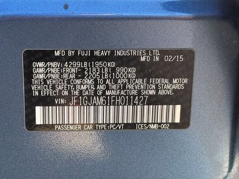 Used 2015 Subaru Impreza 2.0i Limited image 24