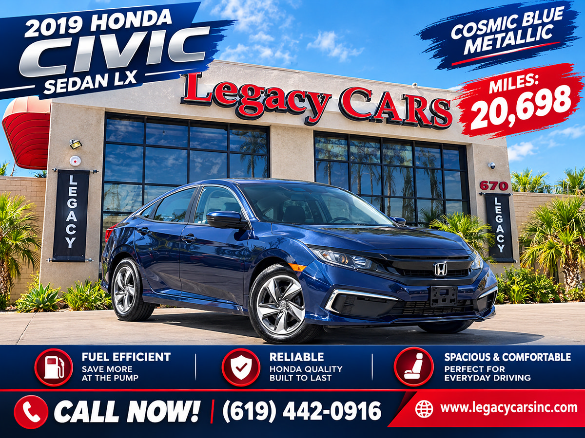 Used 2019 Honda Civic LX image 2