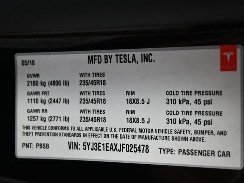 Used 2018 Tesla Model 3 Long Range RWD image 8
