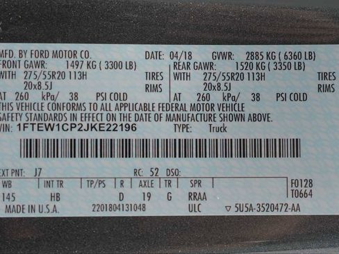 Used 2018 Ford F150 Lariat RWD image 30
