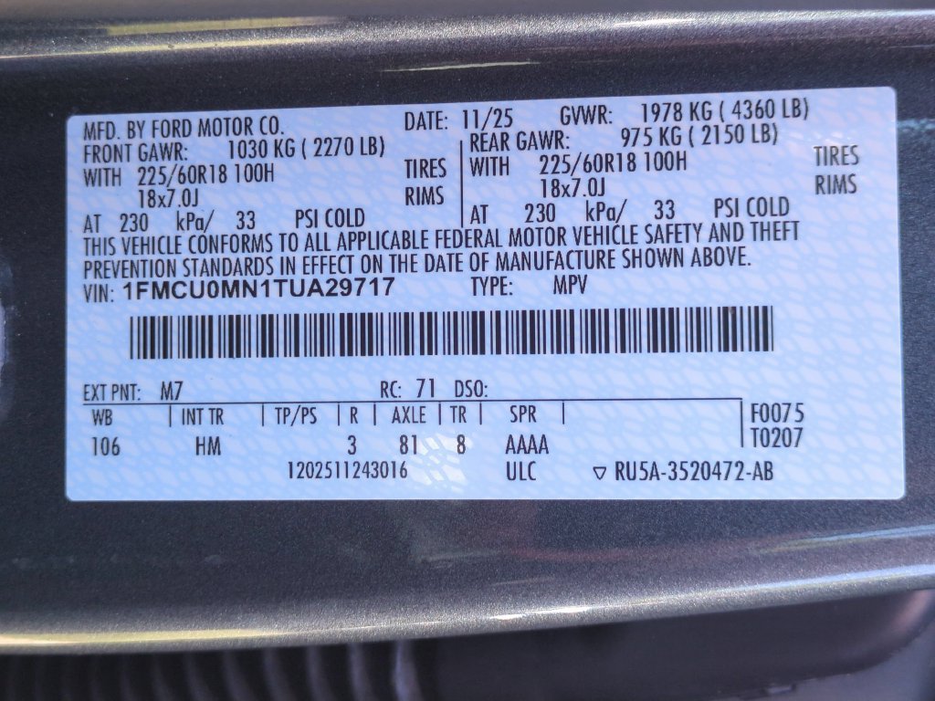Used 2026 Ford Escape ST-Line FWD image 68