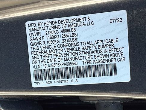 Used 2023 Acura TLX w/ A-SPEC Pkg FWD image 33