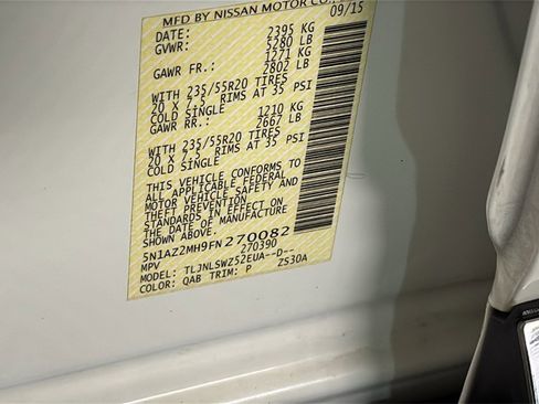 Used 2015 Nissan Murano Platinum w/ Platinum Technology Package image 33