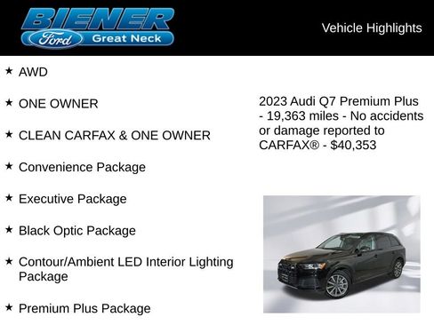 Used 2023 Audi Q7 2.0T Premium Plus w/ Premium Plus Package AWD/4WD image 9