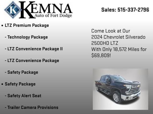 Used 2024 Chevrolet Silverado 2500 LTZ w/ LTZ Premium Package image 16