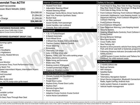 Used 2025 Chevrolet Trax ACTIV w/ Driver Confidence Package FWD image 2