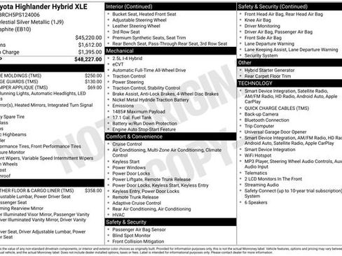 Used 2023 Toyota Highlander XLE AWD/4WD image 7