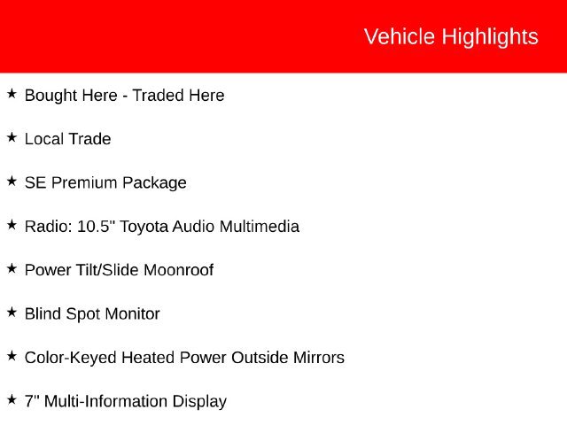 Used 2025 Toyota Corolla SE w/ SE Premium Package FWD image 3