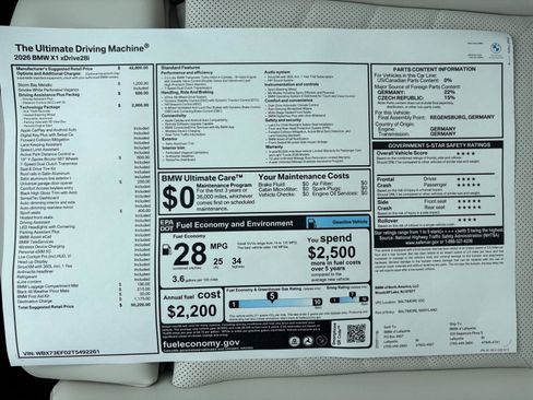 New 2026 BMW X1 xDrive28i w/ Technology Package image 30