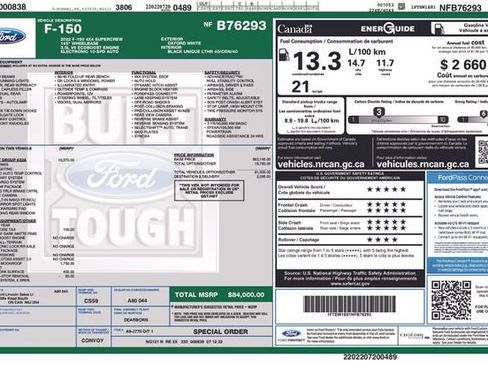 Used 2022 Ford F150 Tremor w/ Equipment Group 402A High AWD/4WD image 41