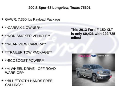 Used 2013 Ford F150 XLT w/ XLT Chrome Pkg image 5