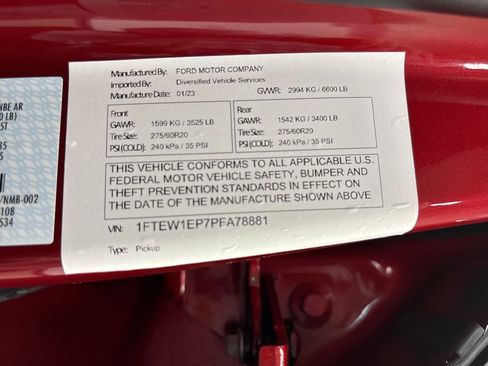 Used 2023 Ford F150 Lariat w/ Equipment Group 502A High image 31