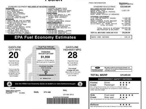 Used 2011 Ford Fusion SEL w/ 301A Rapid Spec Order Code FWD image 2