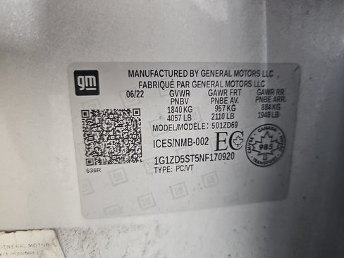 Certified 2022 Chevrolet Malibu LT FWD image 40