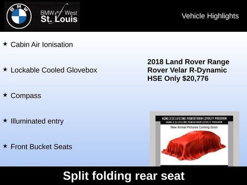 Used 2018 Land Rover Range Rover Velar R-Dynamic HSE image 43