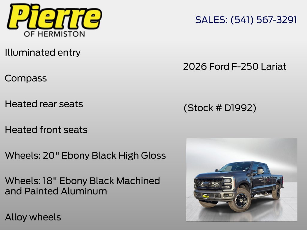 New 2026 Ford F250 Lariat w/ Tremor Off-Road Package AWD/4WD image 30