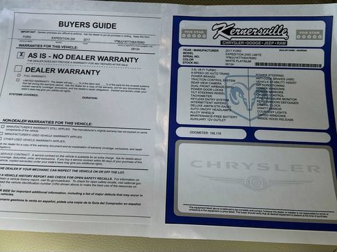 Used 2017 Ford Expedition Limited w/ Equipment Group 301A RWD image 38