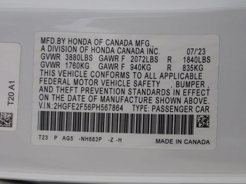 Used 2023 Honda Civic Sport image 45