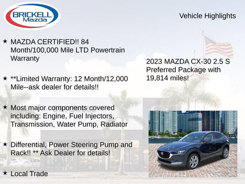 Used 2023 MAZDA CX-30 AWD 2.5 S w/ Preferred Package image 16