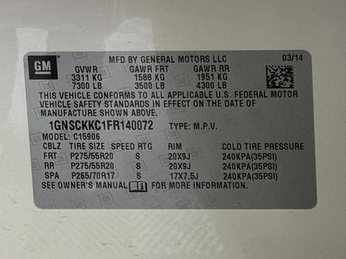 Used 2015 Chevrolet Suburban LTZ w/ Max Trailering Package image 16