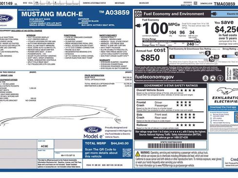 Used 2026 Ford Mustang Mach-E Select w/ Comfort Package AWD/4WD image 2