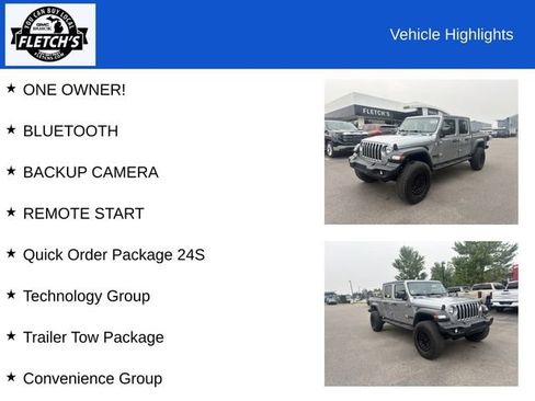 Used 2020 Jeep Gladiator Sport w/ Quick Order Package 24S AWD/4WD image 2