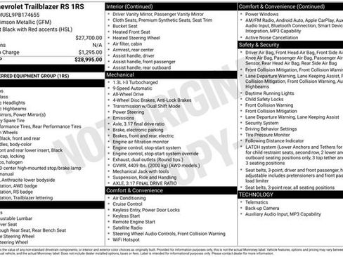 Used 2023 Chevrolet TrailBlazer RS image 33