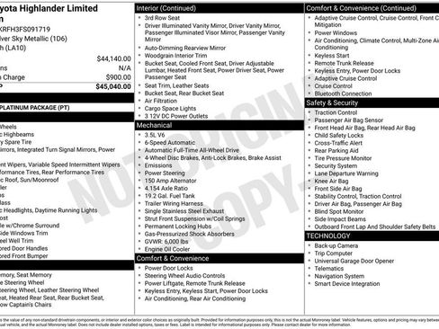 Used 2015 Toyota Highlander Limited Platinum image 3