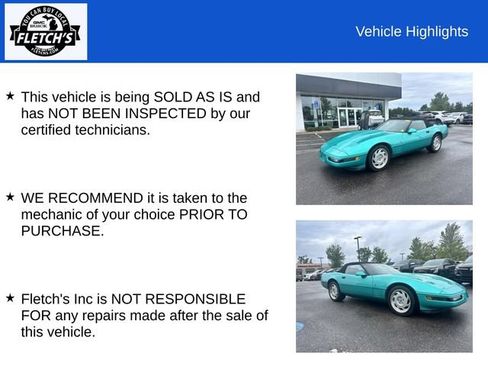 Used 1991 Chevrolet Corvette Convertible RWD image 2