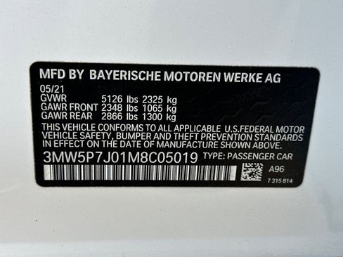 Used 2021 BMW 330e w/ Driving Assistance Package RWD image 37