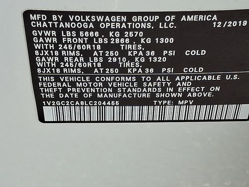 Used 2020 Volkswagen Atlas Cross Sport S AWD/4WD image 25