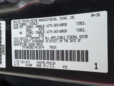 New 2026 Toyota Tundra Limited AWD/4WD image 30