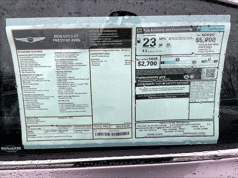 New 2026 Genesis G70 2.5T Prestige image 13