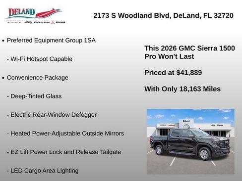 Used 2026 GMC Sierra 1500 Pro w/ Pro Value Package AWD/4WD image 22