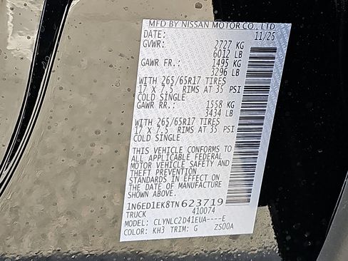 New 2026 Nissan Frontier SV w/ SV Convenience Package image 18