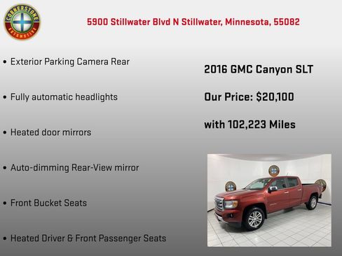 Used 2016 GMC Canyon SLT AWD/4WD image 10