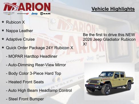 New 2026 Jeep Gladiator Rubicon AWD/4WD image 5
