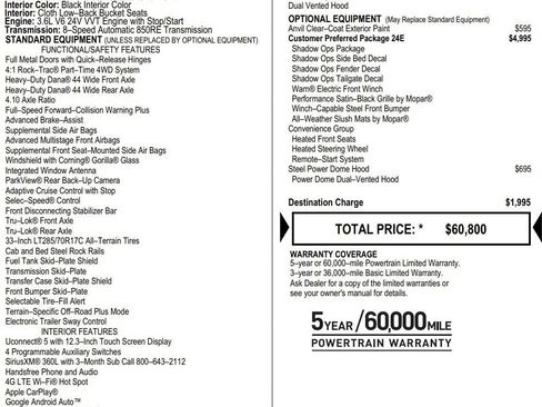 New 2026 Jeep Gladiator Mojave AWD/4WD image 2