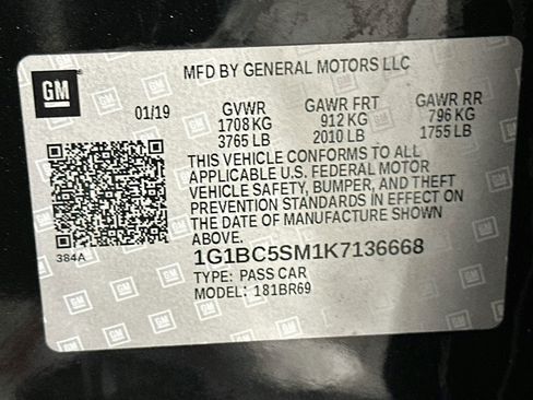Used 2019 Chevrolet Cruze LS w/ LS Convenience Package FWD image 12
