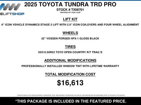 Used 2025 Toyota Tundra TRD Pro AWD/4WD image 2