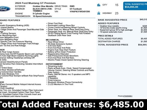Used 2024 Ford Mustang GT Premium image 3