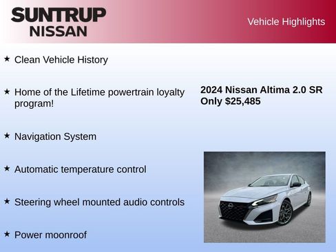 Used 2024 Nissan Altima 2.0 SR image 8