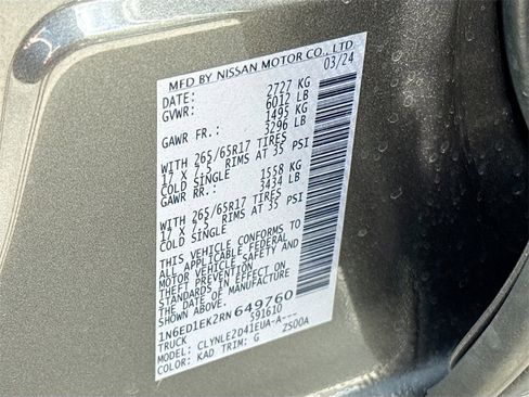 Used 2024 Nissan Frontier SL w/ Technology Package image 32