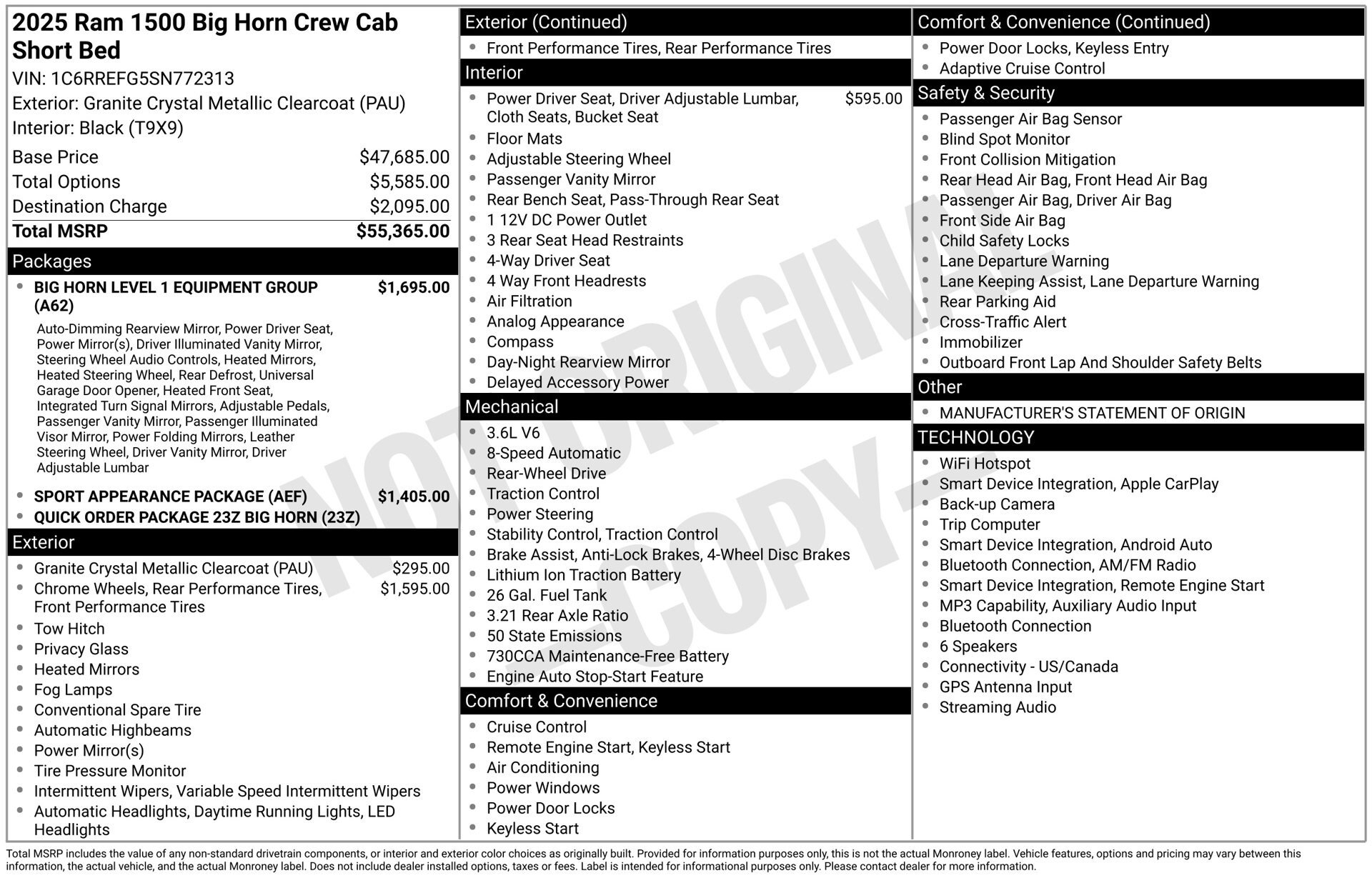 Used 2025 RAM 1500 Big Horn RWD image 18