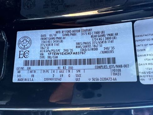 Used 2019 Ford F150 XLT w/ Equipment Group 302A Luxury image 35