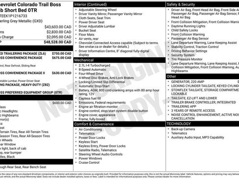 Used 2023 Chevrolet Colorado Trail Boss w/ Advanced Trailering Package AWD/4WD image 31