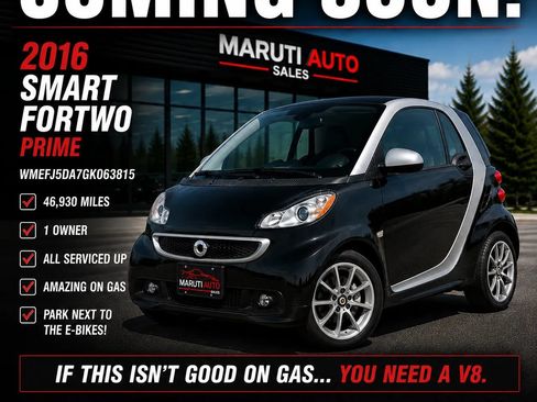 Used 2016 smart fortwo Prime RWD image 1